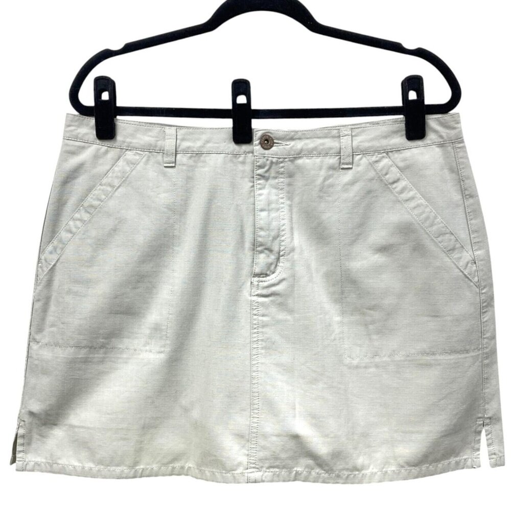 Canyon River Blues Skort, Junior Size 15/36" Waist, Off-White Cotton Golf Tennis